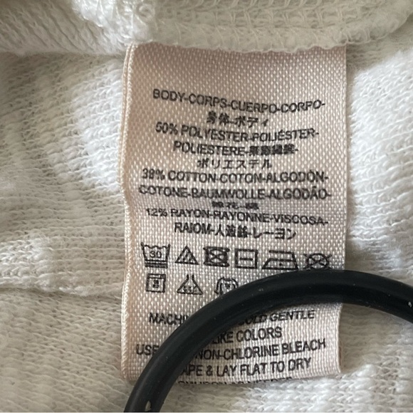 Free People |We The Free Women’s Medium White Split Back Cowl Neck Tunic - Picture 7 of 16